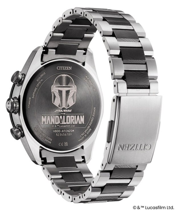 CITIZEN ATTESA アテッサ STAR WARS The Mandalorian Beskar Model 光発電エコ・ドライブ電波時計 AT8385-55E シルバー
