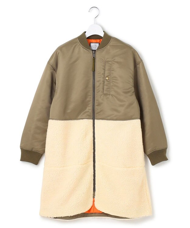 J.PRESS YORK STREET 【WOMEN】MA-1 ボア アウター カーキ系