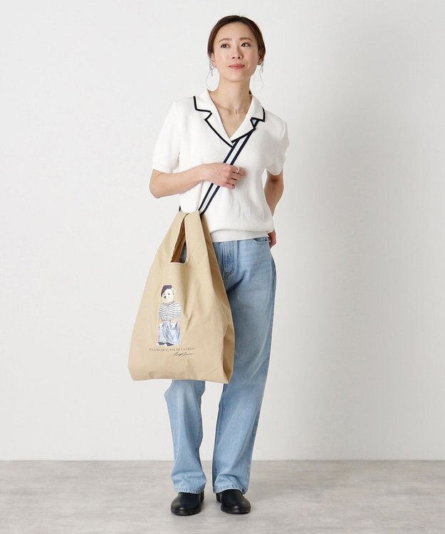 MOONBAT 【2WAY/撥水】POLO RALPH LAUREN(ポロ ラルフローレン)  ベルト付きレインバッグ フレンチベア ベージュ