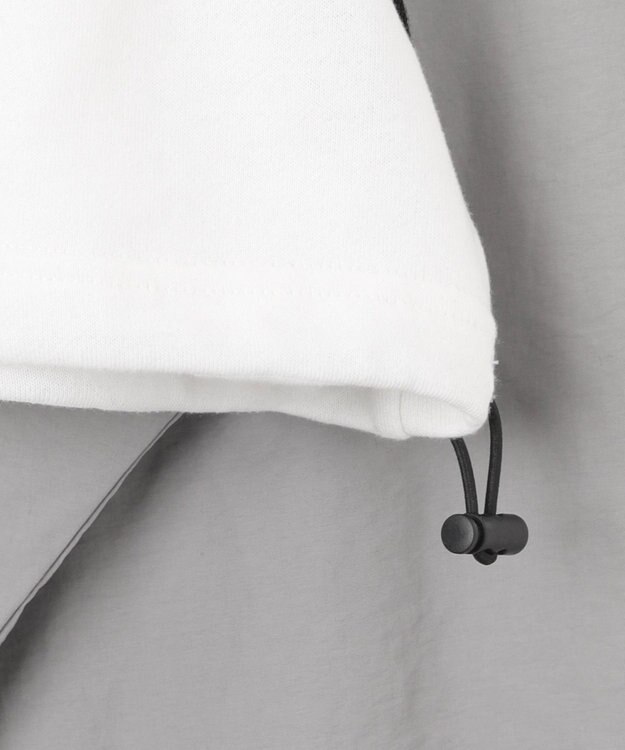 WEGO ナイロンスリーブナンバリングスウェット ホワイト