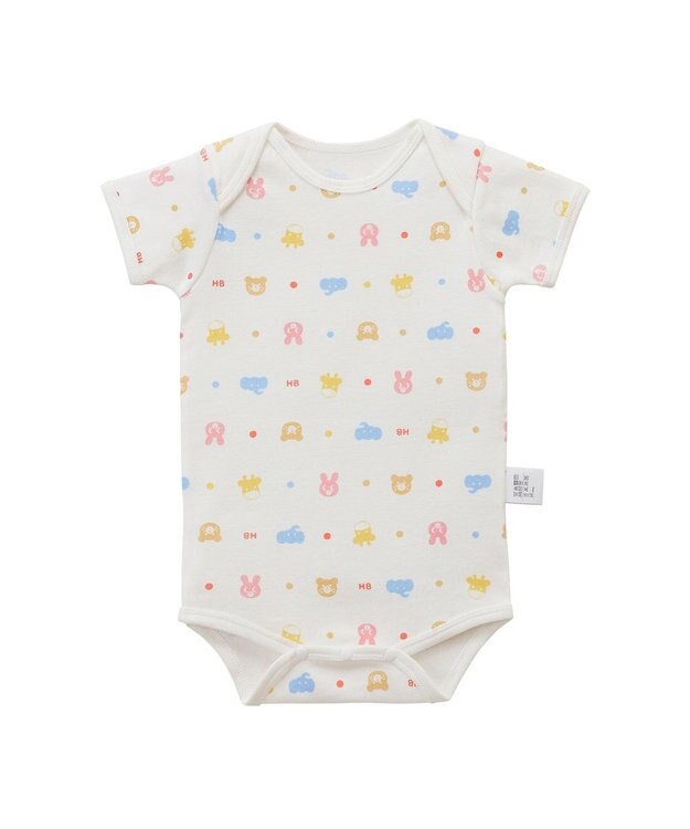 MIKI HOUSE HOT BISCUITS 【70-80cm】 半袖ボディシャツ(かぶり仕様) ブルー