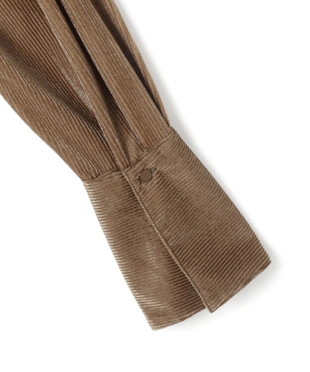 uncrave シアーベロアリブ シャツ ブラウン