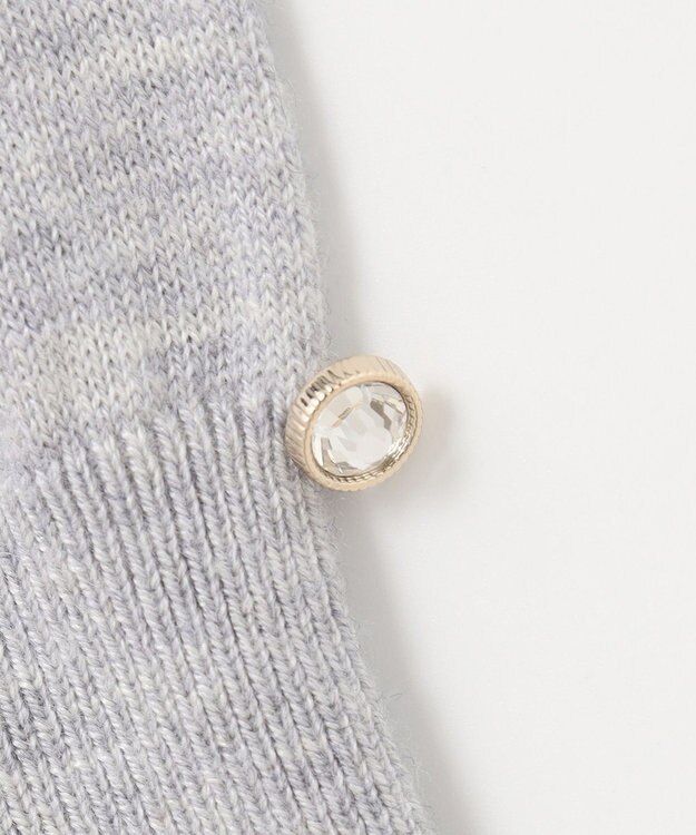 ANY SIS S 【洗える】カシミヤブレンド ニット ライトグレー