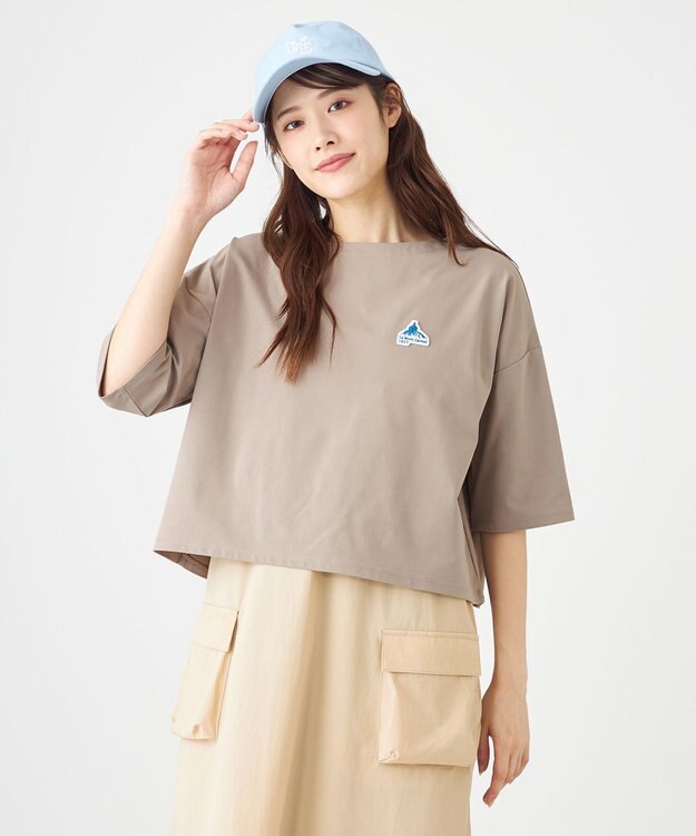 SHARE PARK LADIES 【UVカット・吸水速乾・ストレッチ・軽量 】エンブレムショートTシャツ（S・Mサイズ） グレー系