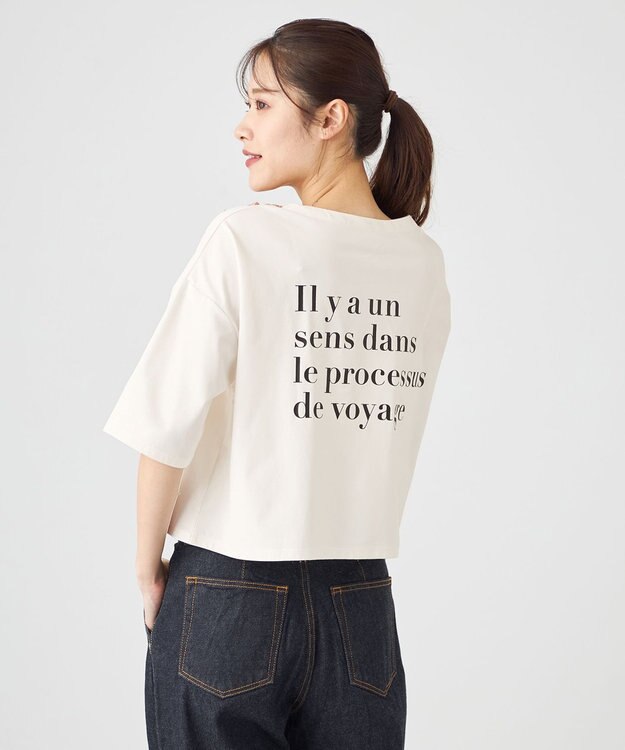 SHARE PARK LADIES 【UVカット・吸水速乾・ストレッチ・軽量 】エンブレムショートTシャツ（S・Mサイズ） ホワイト系