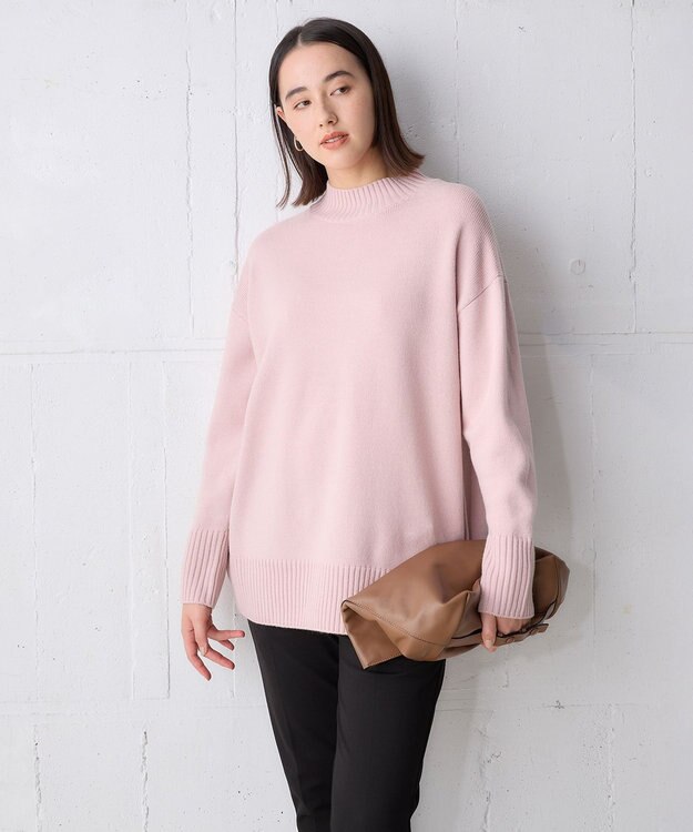 UNFILO ハイネックチュニック ピンク