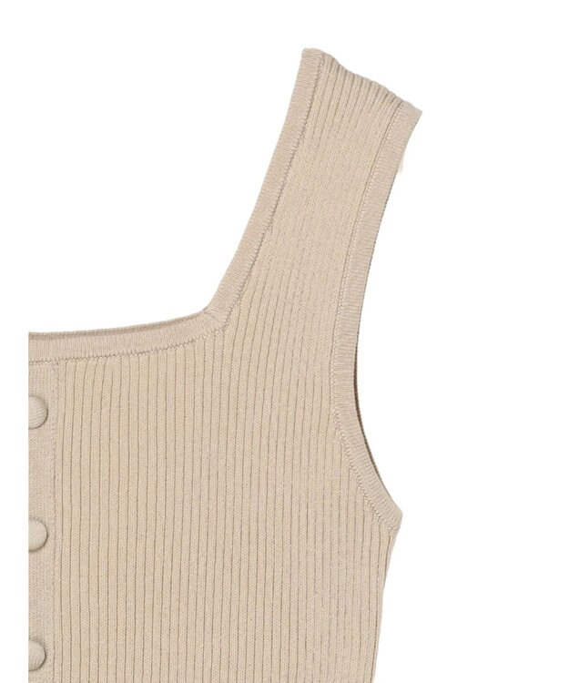 earth music&ecology リサイクルポリエステルブレンド２ＷＡＹタンクトップ Light Beige