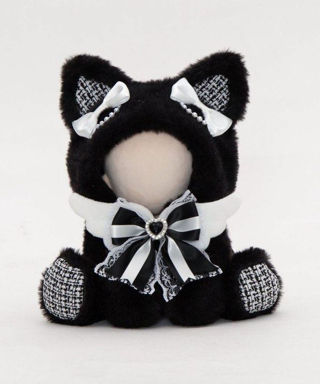 WEGO 【痛バ＆推し活グッズ】ぬいおすわりにゃんこ15cm ブラック