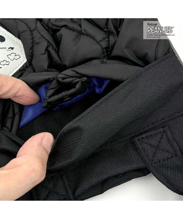 ROOTOTE 8408【スヌーピー】IP.ベビールー.パフ.ピーナッツ-9R 01：ブラック