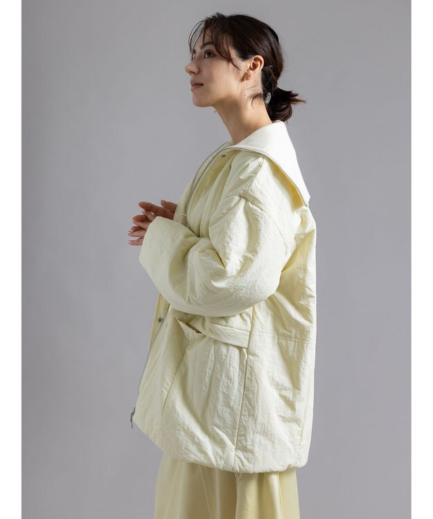 Te chichi 【Atelier Bonheur】リブカラードロストパデッドコート《2025winter catalog item》 イエロー