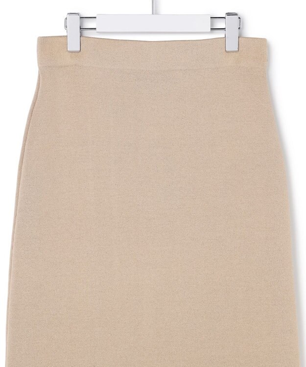 ICB L コットンポリエステルスムース ニットスカート クレイカーキ