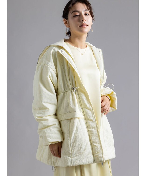 Te chichi 【Atelier Bonheur】リブカラードロストパデッドコート《2025winter catalog item》 イエロー