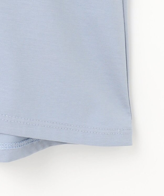 J.PRESS LADIES 【洗える・接触冷感】プレーティングジャージー フレア カットソー スモーキーブルー系