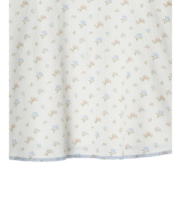 Green Parks ・Ｄｏｕｂｌｅ　Ｆｌａｇｓ　フラワーｐｔワッフルロンＴＥＥ Off White