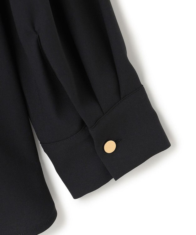 BEIGE， 【L-size】ANITA / ロングスリーブタックブラウス Black