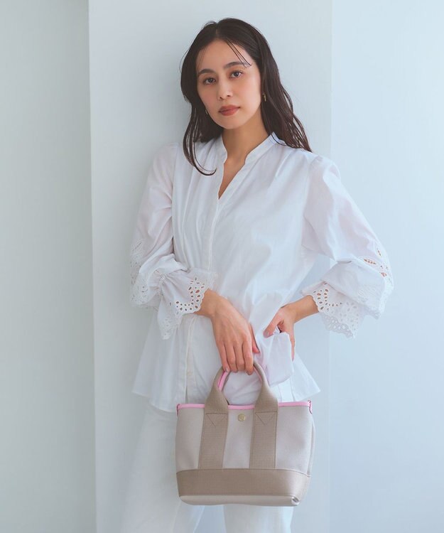 TOPKAPI 【Breath TOPKAPI】【26SS新色】SCOTCH GRAIN スコッチグレイン ネオレザー ミニ トートバッグ SS（ショルダー付き） グレー