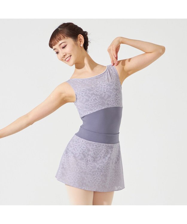 Chacott ノースリーブレオタード グレー