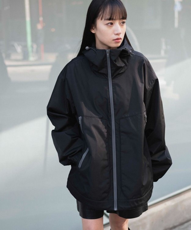 WEGO 3レイヤーフードブルゾン ブラック