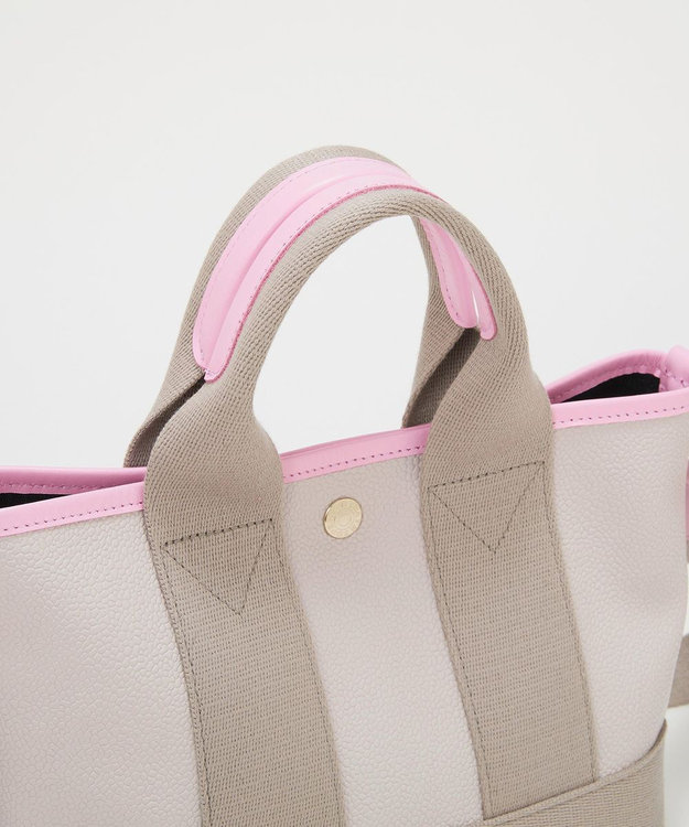 TOPKAPI 【Breath TOPKAPI】【26SS新色】SCOTCH GRAIN スコッチグレイン ネオレザー ミニ トートバッグ SS（ショルダー付き） グレー