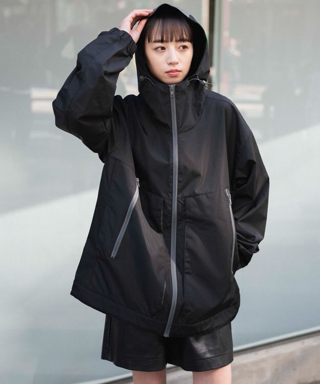 WEGO 3レイヤーフードブルゾン ブラック