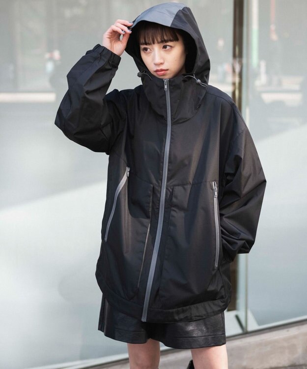 WEGO 3レイヤーフードブルゾン ブラック