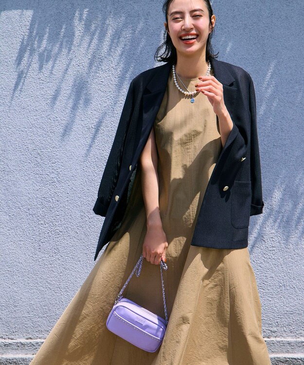 ANY SIS L 【吸水速乾・洗える】シアーメッシュ ジャケット ネイビー