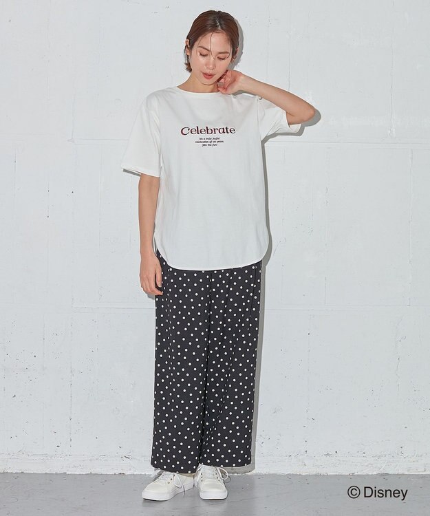 ANY Disney100thデザイン 半袖Tシャツ オフ