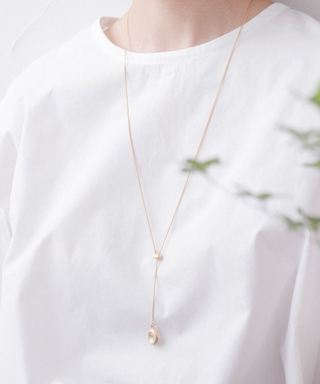 Pisceans デントプレートスライドネックレス マットゴールド