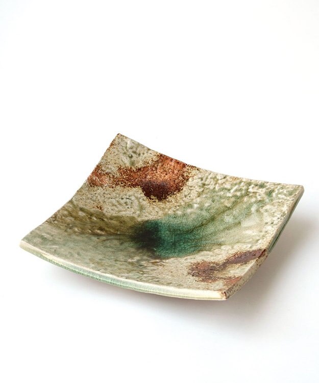 たち吉 【たち吉】松禄 角皿〈1枚〉 伊賀焼 グリーン