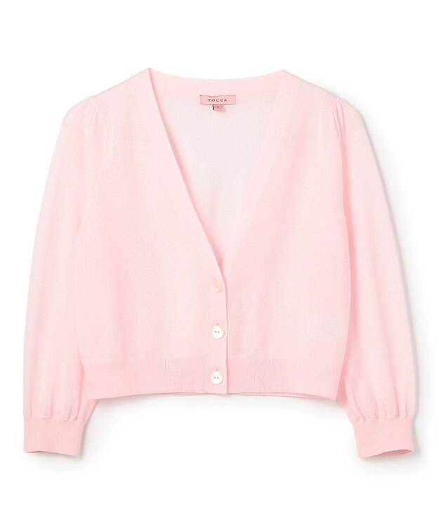 TOCCA 【星風まどかさん着用】SHEER CARDIGAN カーディガン ピンク系