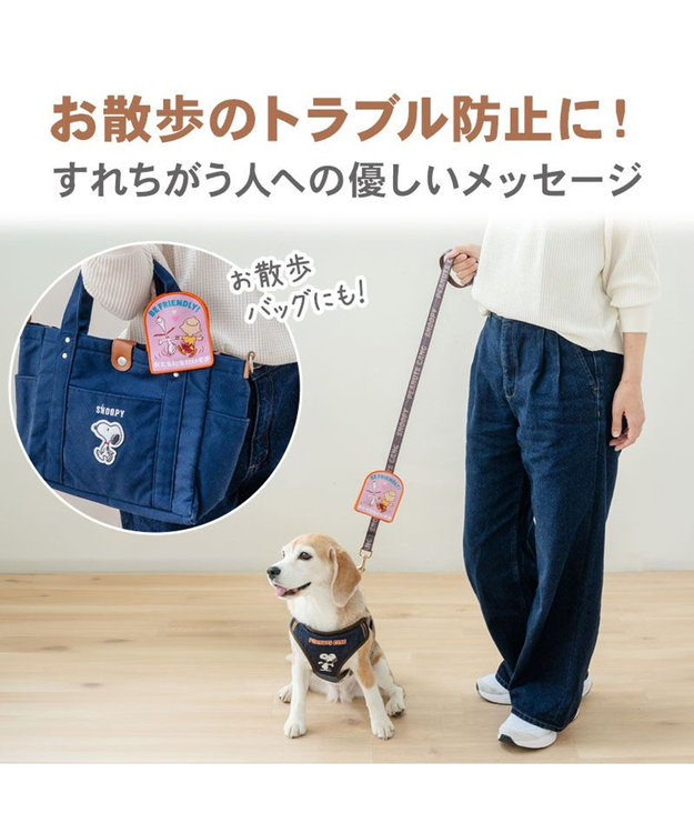 PET PARADISE スヌーピー メッセージ ワッペン  《フレンドリー》 フレンドリー