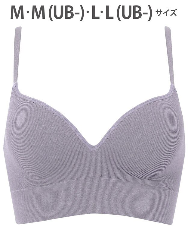 WACOAL ノンワイヤーブラ 【GOCOCi ゴコチ】 ぴったりフィット アンダー部分のズレを軽減 洗濯機洗い可能(ネット使用) ブラトップ レディース ハーフトップ CGG255 /ワコール パープル