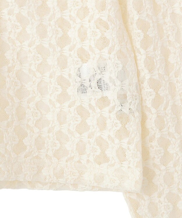 earth music&ecology レースパーカー Ivory