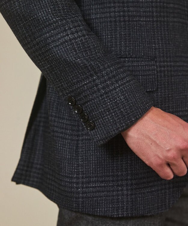 GOTAIRIKU 【Ermenegild Zegna/ゼニア】トロフェオ カシミヤ ジャケット_グレーチェック グレー系4