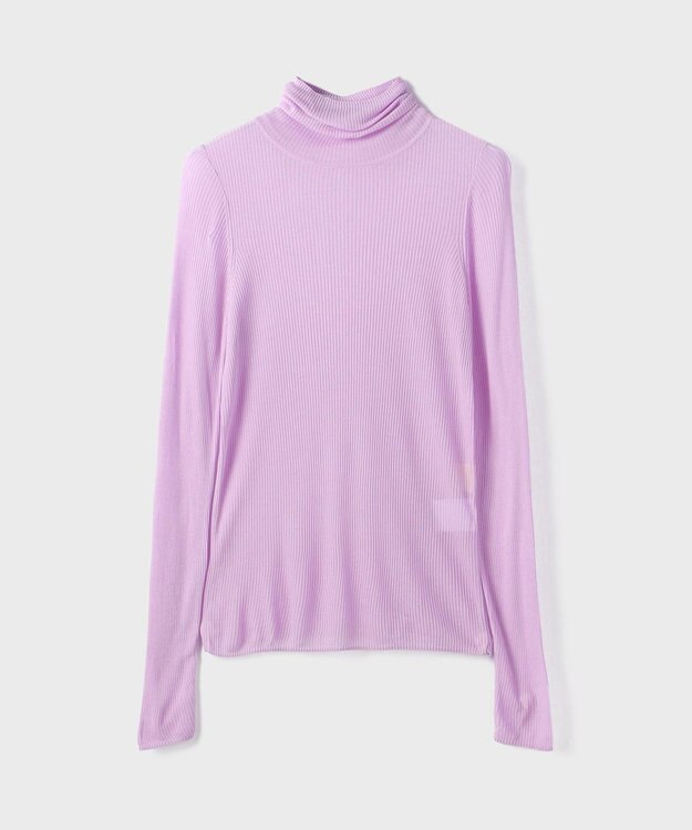 GRACE CONTINENTAL シアーリブニットトップ ピンク