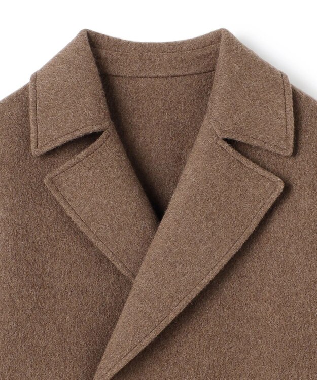 JOSEPH HOMME 【LEON掲載】【新素材】ウールキャメルリバー　ダブルブレストチェスターコート キャメル系