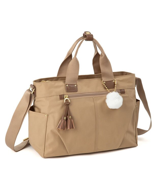 ACE BAGS & LUGGAGE kanana project collection タッセル-e 2wayショルダーバッグ 68873 ベージュ