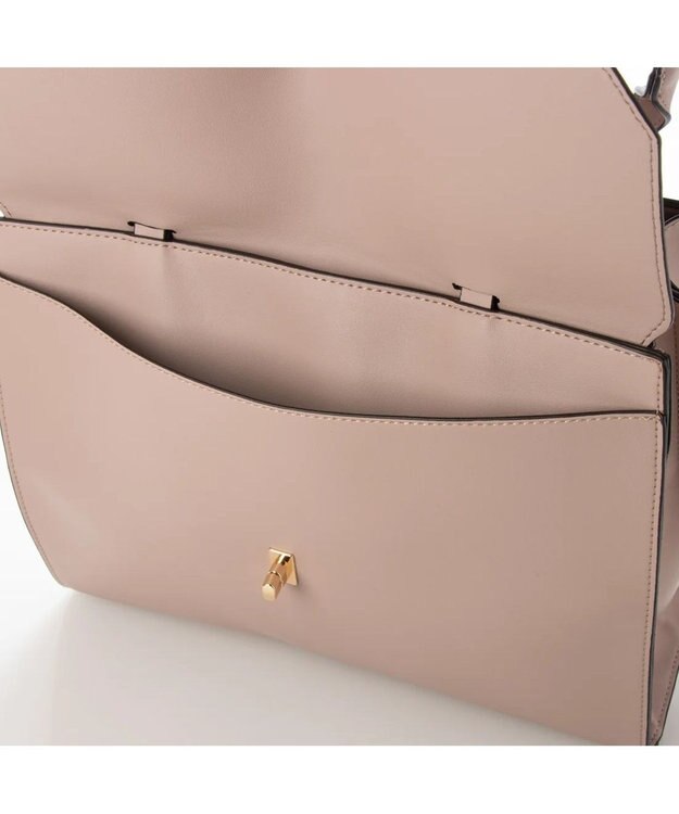 UNBILLION cachecache WEB限定ヒネリディテールA4トートバッグ ピンク