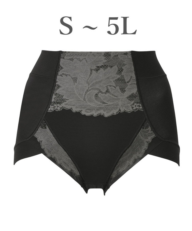 BRADELIS New York 【BRADELIS NewYork peace】ナチュラルフィット綿混ショーツ25 補正 補整下着 吸汗速乾 接触冷感で快適 ブラック