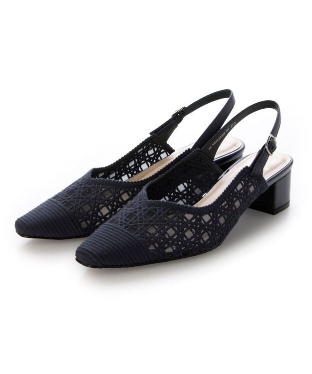 Riz raffinee <Riz raffinee>バックバンドパンプス ネイビー