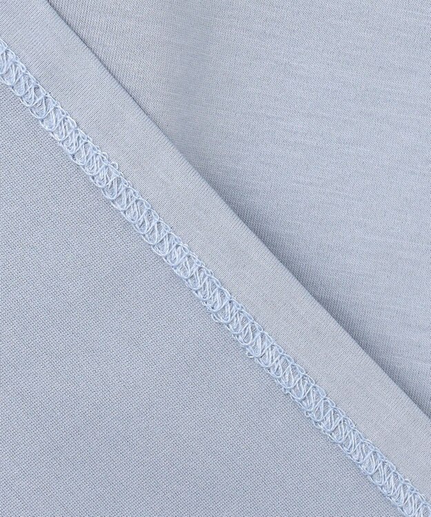 J.PRESS LADIES 【洗える・接触冷感】プレーティングジャージー フレア カットソー スモーキーブルー系