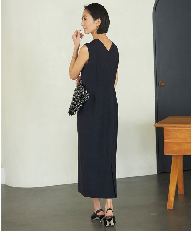 ICB フリンジツイードトート オフホワイト×ブラック系