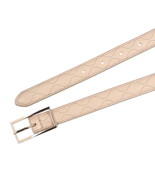 UNBILLION カカトゥ kakatoo / レザーキルトベルト ベージュ