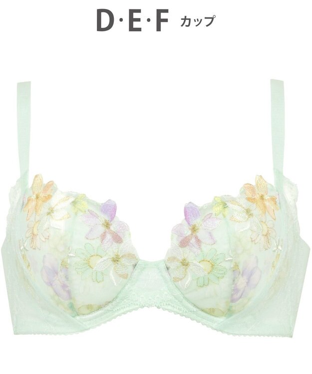 WACOAL 【重力に負けないバストケアBra】 ブラジャー バストを重力から守る まる胸キープ 脇高設計 サイドから背中のラインすっきり レディース BRB414 /ワコール メロン