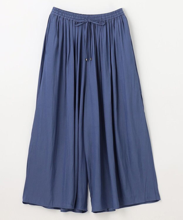 ANY 【ウエストゴム】リラックススカーチョ ブルー