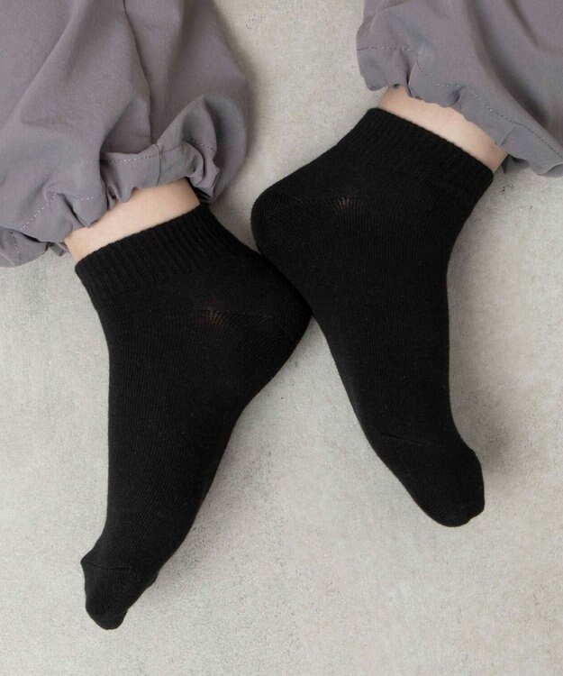 WEGO 無地ショートソックス ブラック