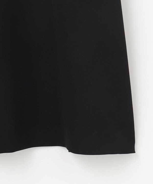 自由区 L 【17号サイズまで展開】フラワーレースダブルクロス ワンピース ブラック