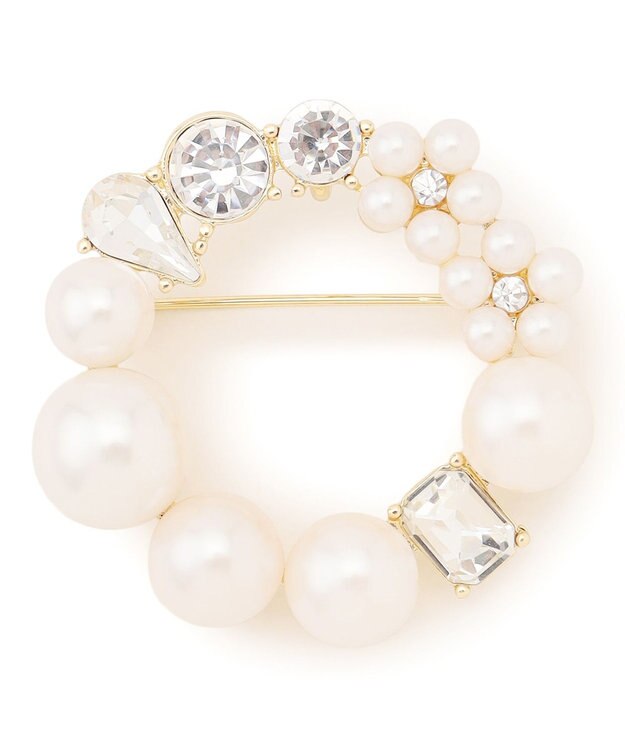 TOCCA PEARL INNOCENCE 2WAY BROOCH NECKLACE ブローチネックレス ゴールド系