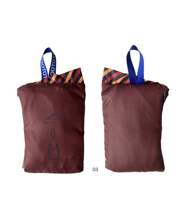 ROOTOTE 6749【手のひらエコバッグ】/ RT RO.ルーショッパー.ポケットスクエア-A 03：レジメンタル