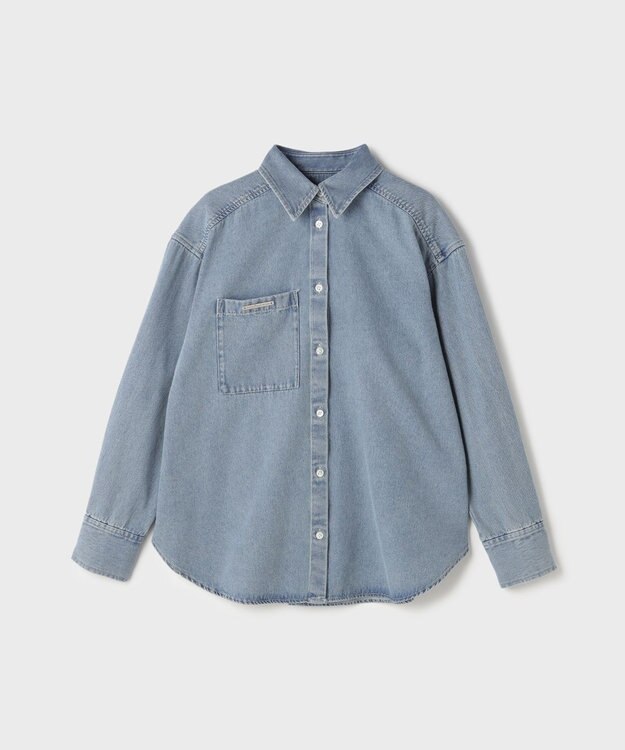 GRACE CONTINENTAL デニムボウタイシャツ ブルー